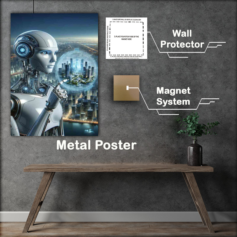Buy Metal Poster : (Visionary Tech Savant The Futures Architect)