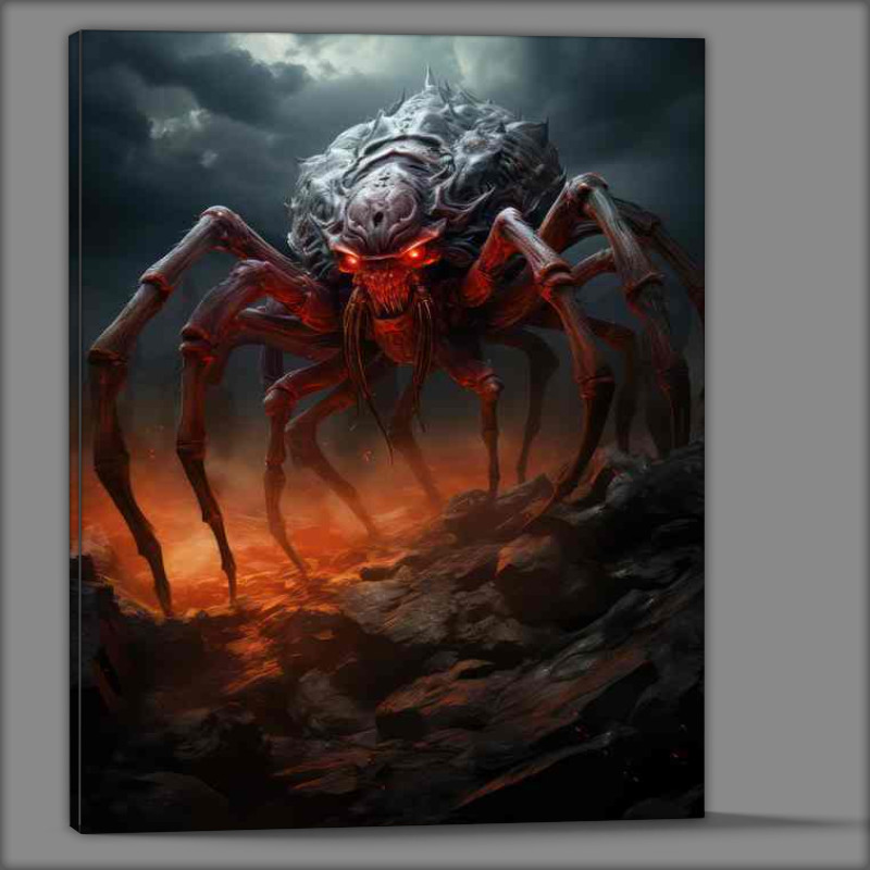 Buy Canvas : (Ancient arachnid monster who is not scared of spiders)