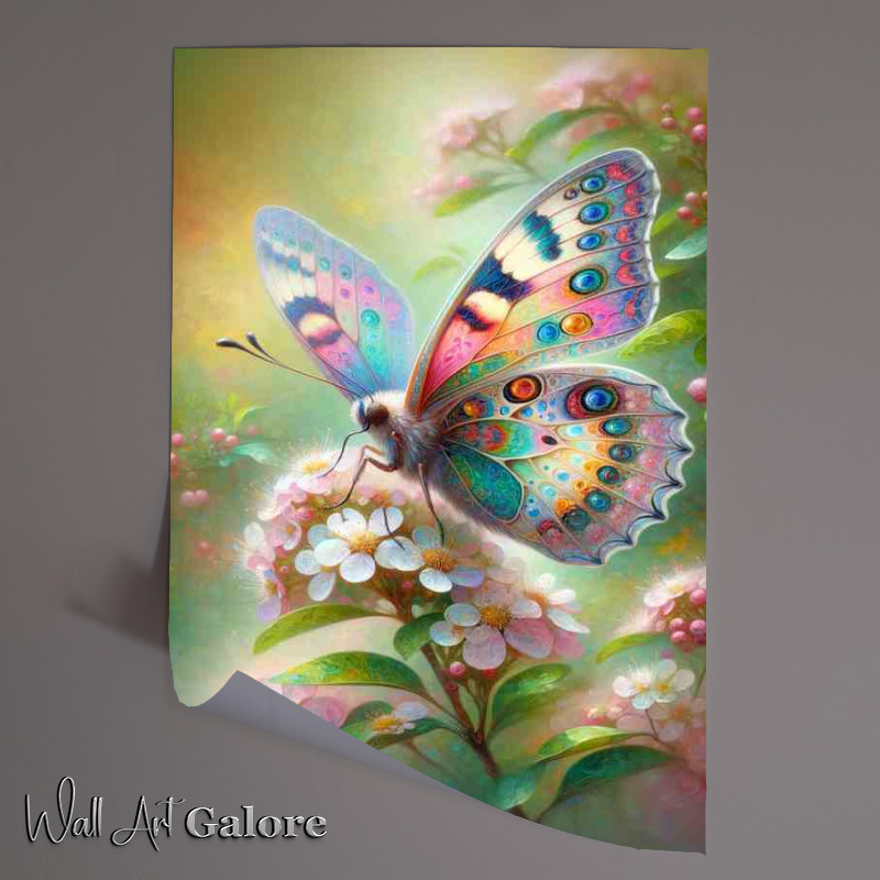Buy Unframed Poster : (Delicate Butterfly Whimsy Artistry)