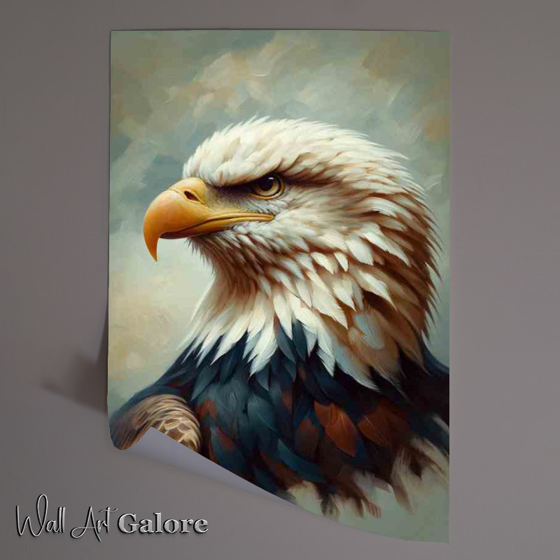 Buy Unframed Poster : (Eagle Head regal painted style)