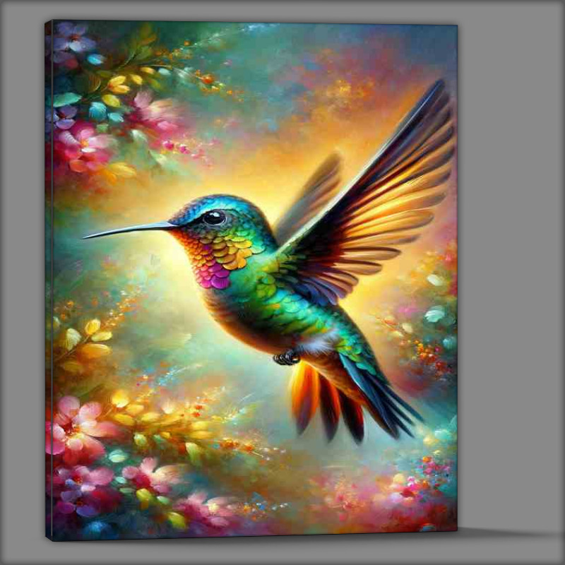 Buy Canvas : (Enchanting Hummingbird Magic mid flight)