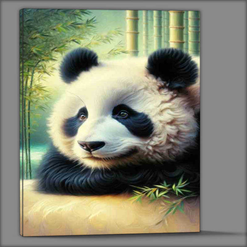 Buy Canvas : (Gentle Panda Dream style of Oil Painting)