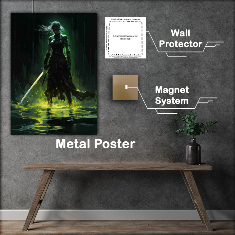 Buy Metal Poster : (khaleesi in dark waiting)