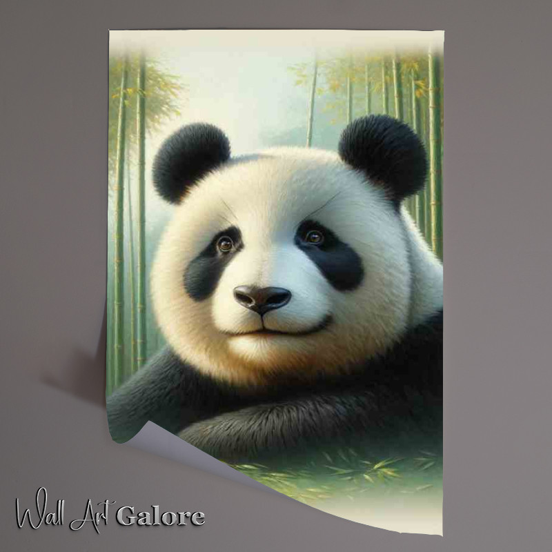 Buy Unframed Poster : (Panda Dream gentle panda painted style)