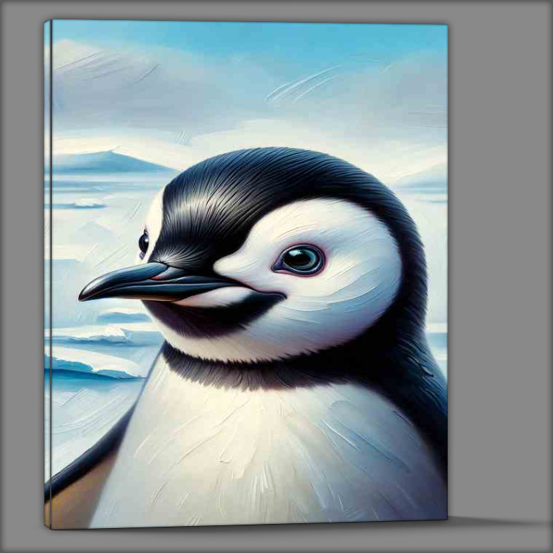 Buy Canvas : (Personality head of a charming penguin)