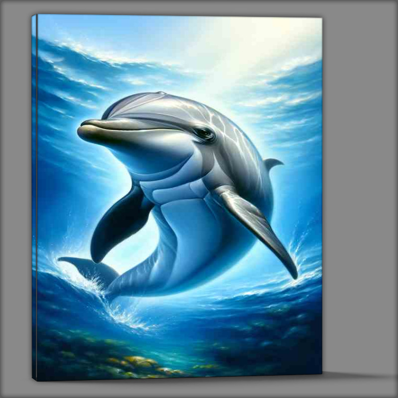 Buy Canvas : (Playful Dolphin Dance)