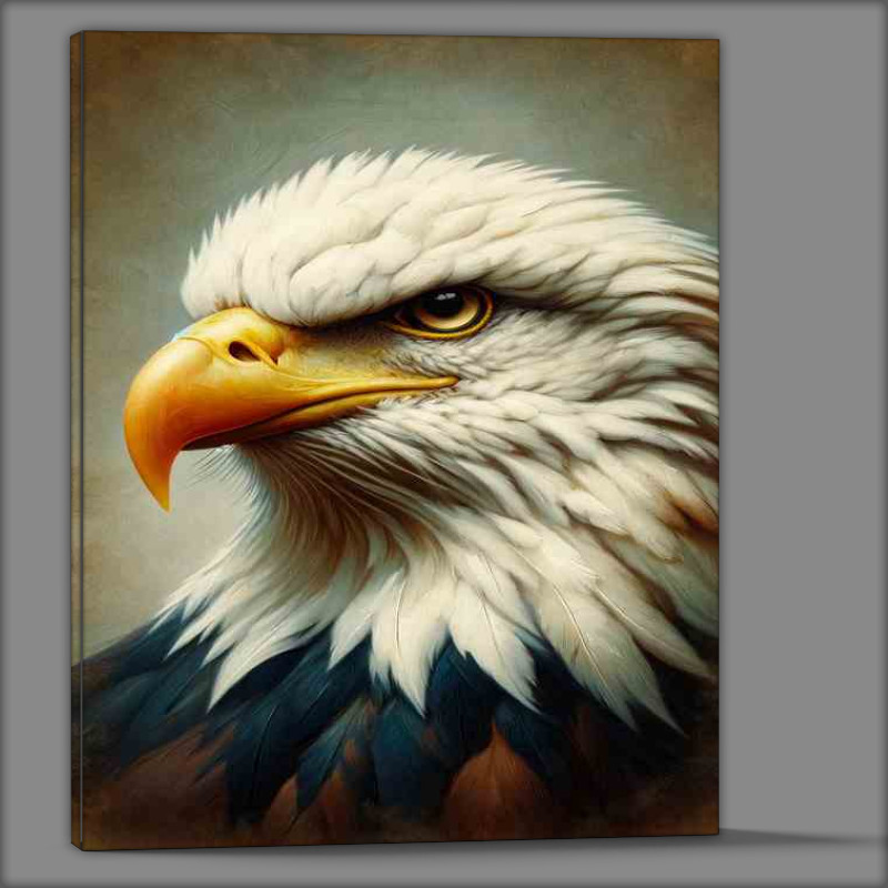 Buy Canvas : (Regal Eagle Head painted style)