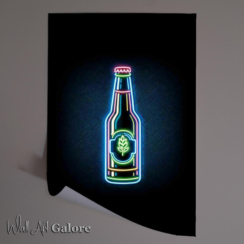 Buy Unframed Poster : (A beer bottle with no background ideal for a home bar)
