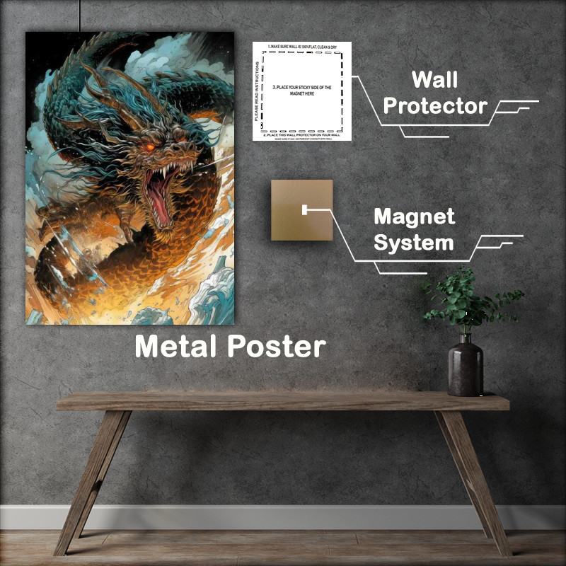 Buy Metal Poster : (Dance with the Mythic Firebird)