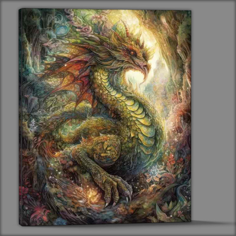 Buy Canvas : (Dawn of the Mythical Serpent)