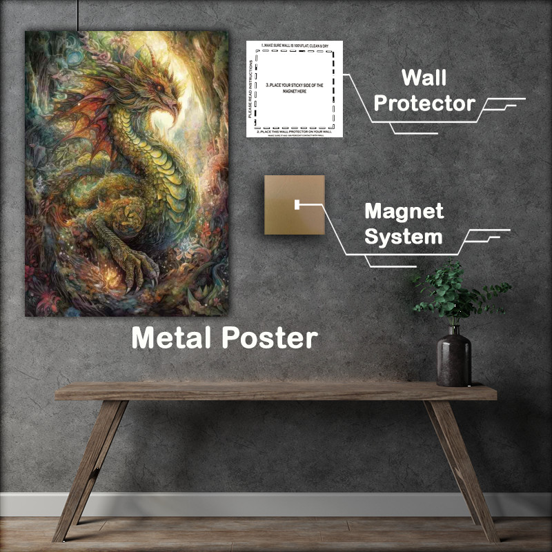 Buy Metal Poster : (Dawn of the Mythical Serpent)