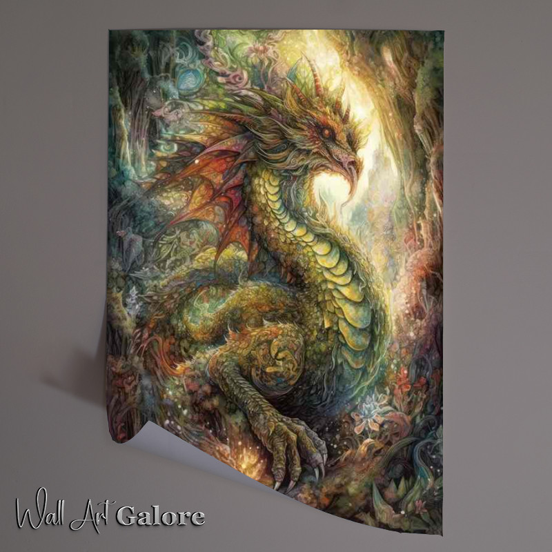 Buy Unframed Poster : (Dawn of the Mythical Serpent)