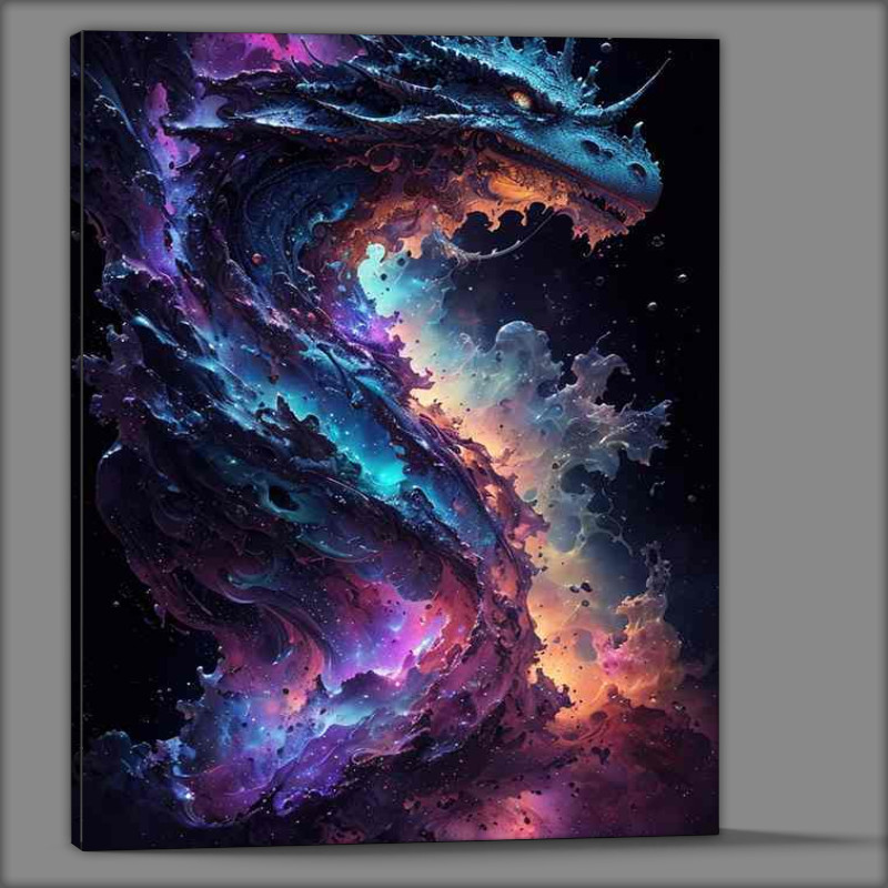 Buy Canvas : (Dragon in space)