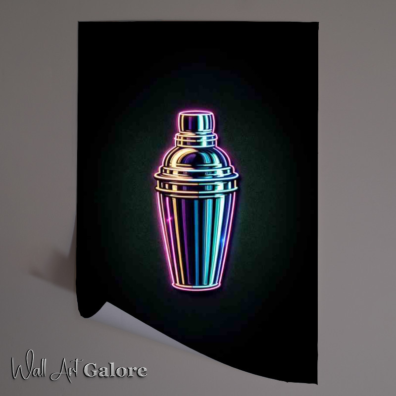 Buy Unframed Poster : (Cocktail shaker with no background ideal for a home bar)