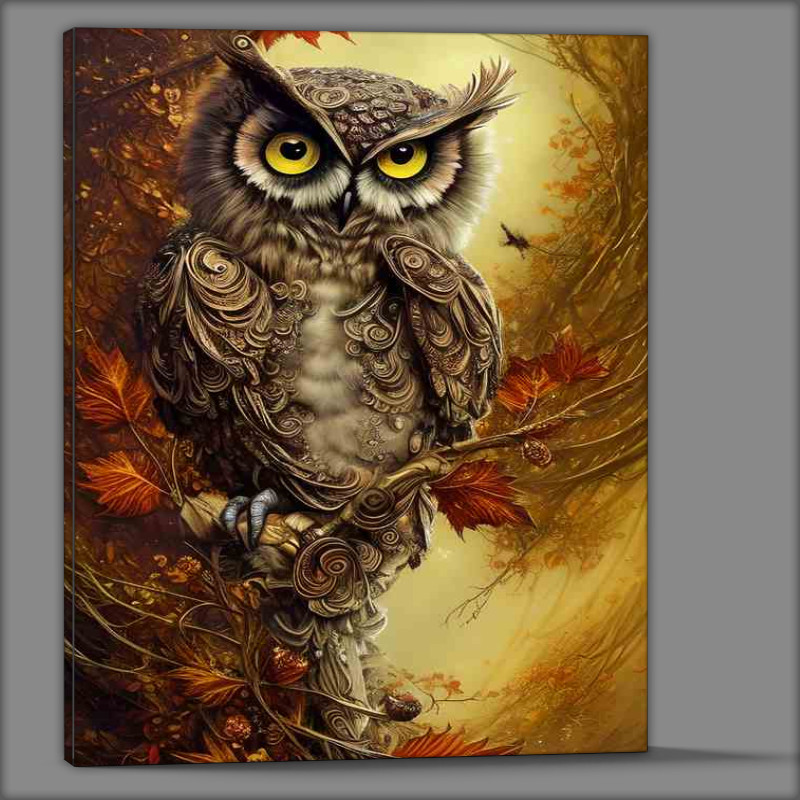 Buy Canvas : (Owl With Glitter And Glamour)