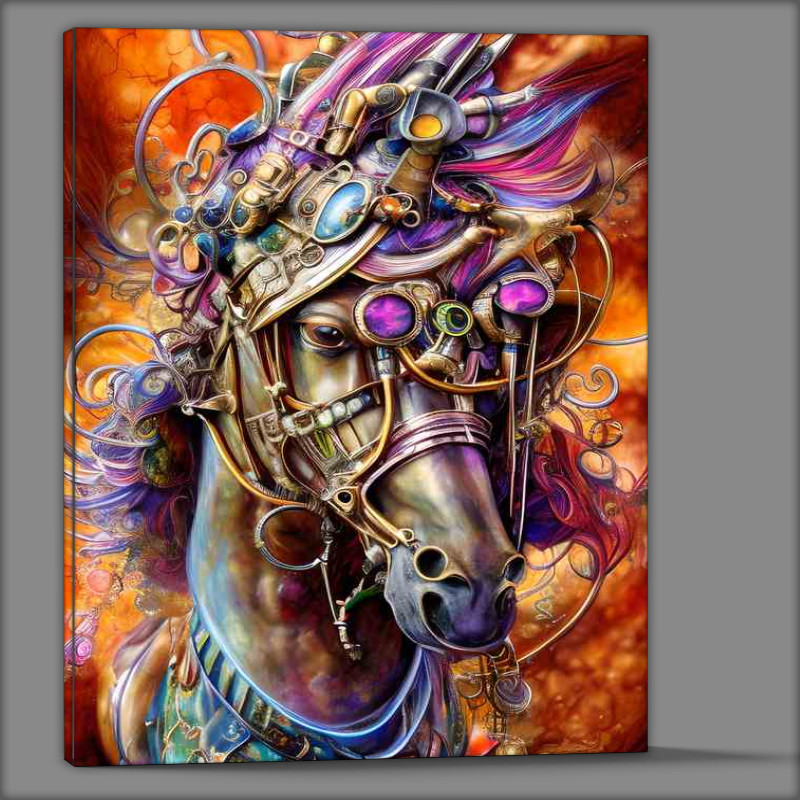 Buy Canvas : (Steam Punk Beautiful Horse)