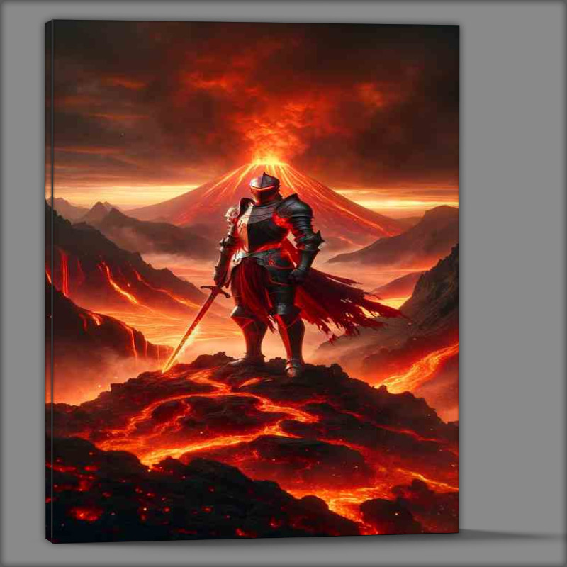 Buy Canvas : (Scarlet Sentinel Inferno Peak Guardian)