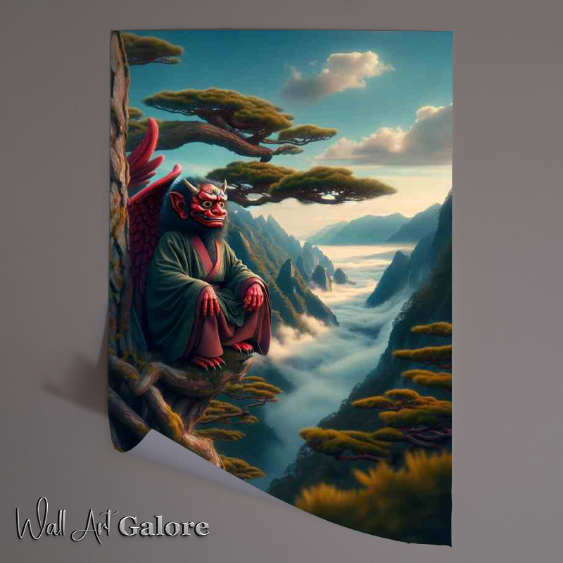 Buy Unframed Poster : (Whimsical Tengu Aerie)
