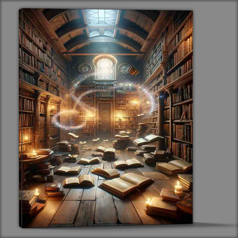 Buy Canvas : (an enchanted bookshop with books)