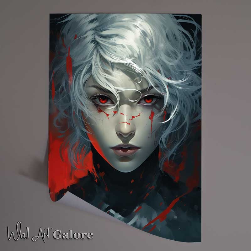 Buy Unframed Poster : (Shoku ghoul with red eyes and distintive hair)