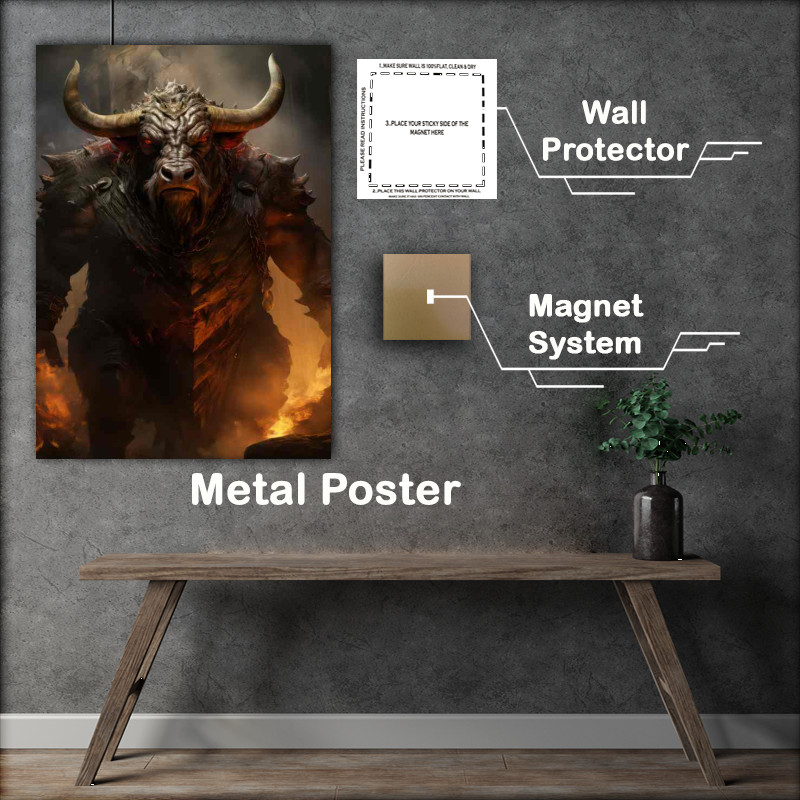 Buy Metal Poster : (Exploring the Different Breeds of Fictional bulls)