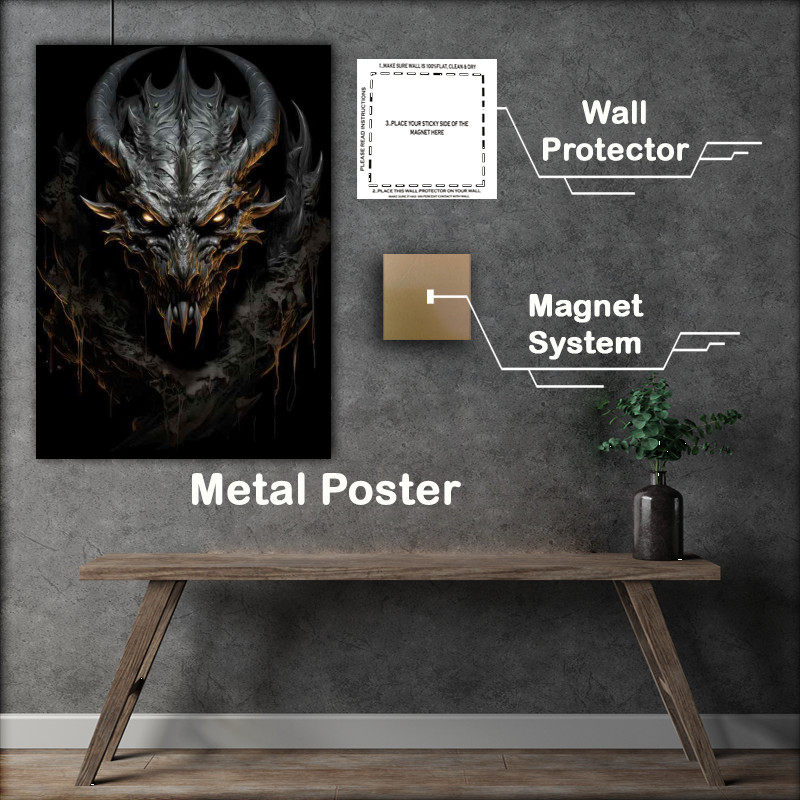 Buy Metal Poster : (Fiery Dragons Unraveling the Symbolism)