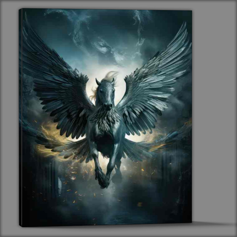 Buy Canvas : (Flight with Pegasus Fantasys Favorite Steed)