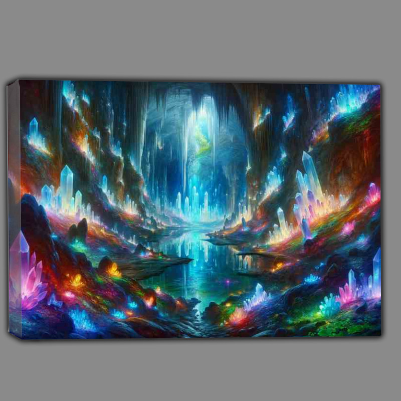 Buy Canvas : (Legendary Crystal Cavern expansive underground)