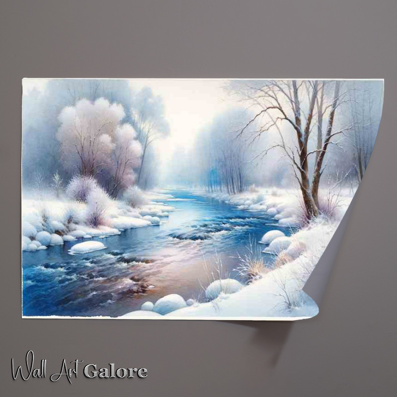 Buy Unframed Poster : (Frosty Elegance A Snowy River Style)