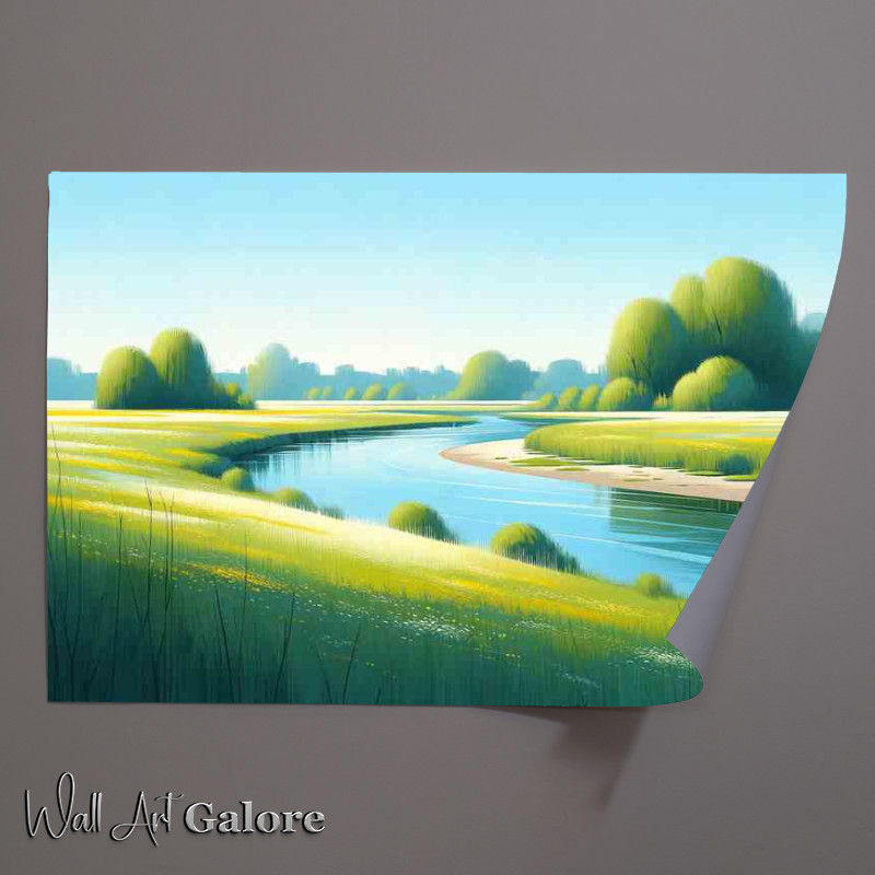 Buy Unframed Poster : (Springs Whisper A Riverside Meadow Style)