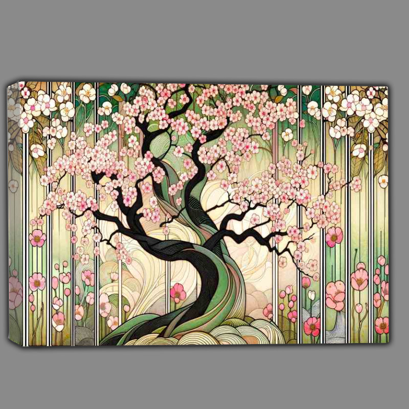Buy Canvas : (Blossom Symphony_ A Cherry Orchard Art)