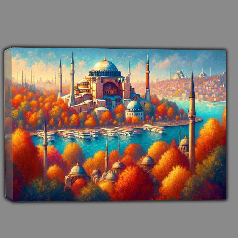 Buy Canvas : (Autumn afternoon in Istanbul Turkey)