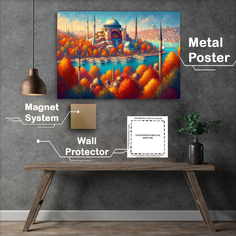 Buy Metal Poster : (Autumn afternoon in Istanbul Turkey)