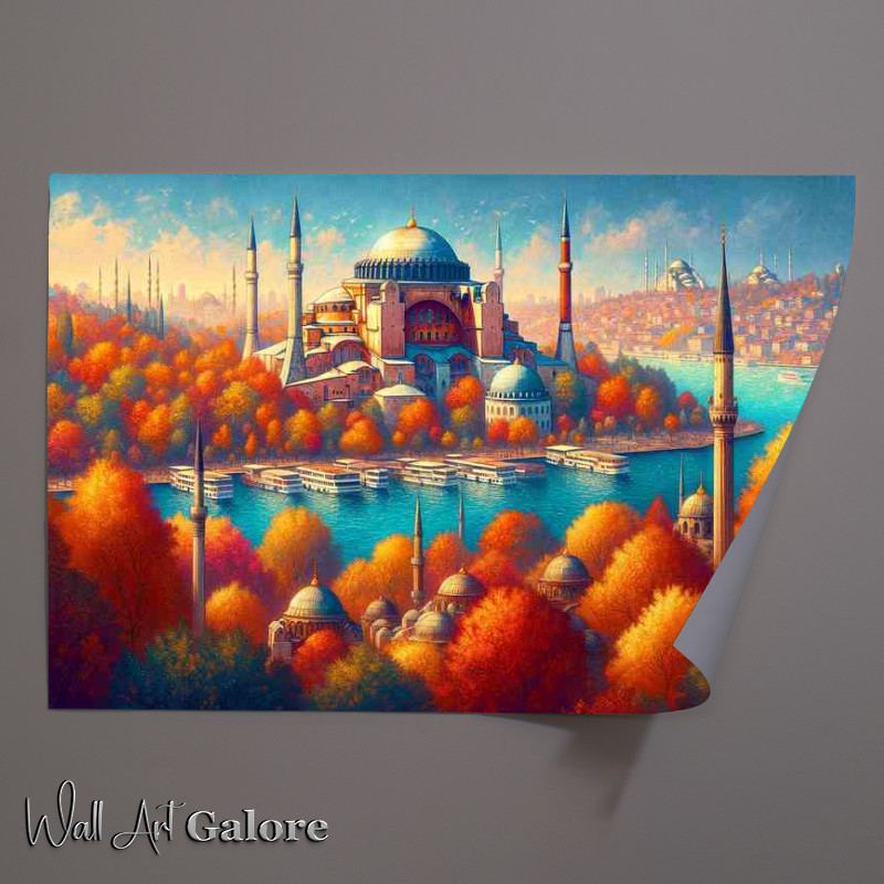 Buy Unframed Poster : (Autumn afternoon in Istanbul Turkey)