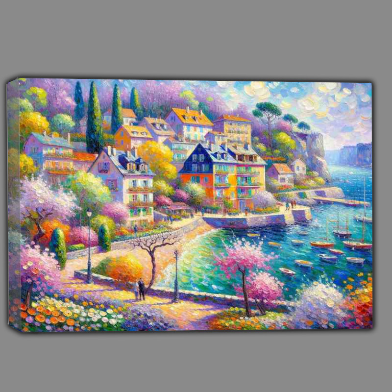 Buy Canvas : (Springs Palette A Coastal Village)