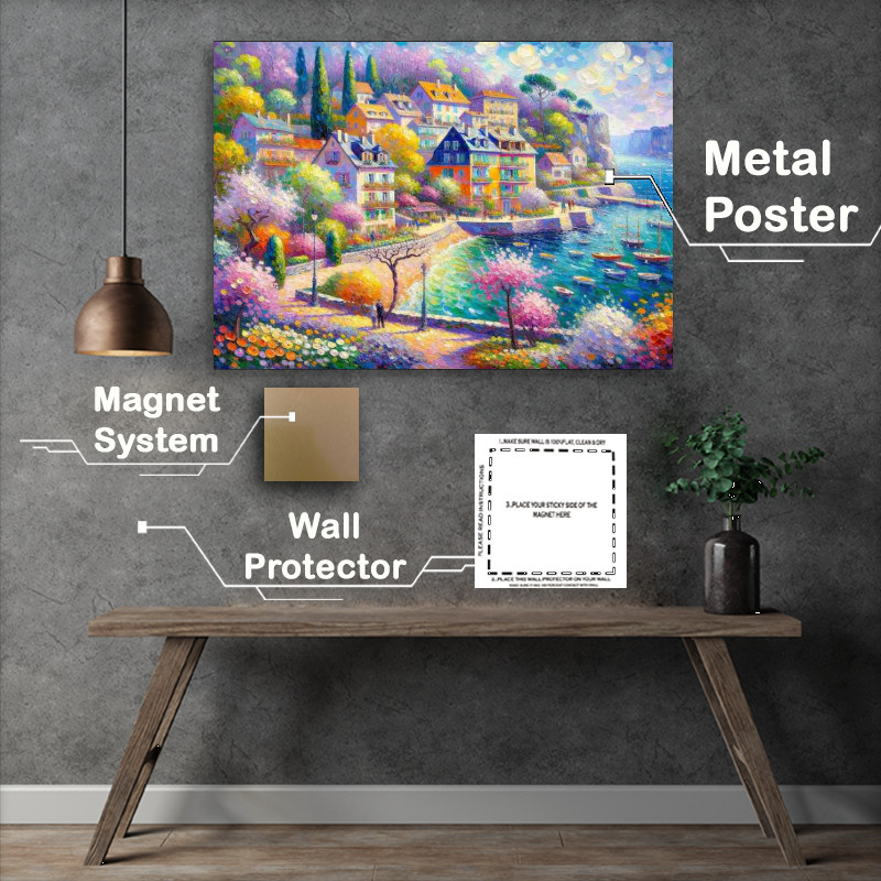 Buy Metal Poster : (Springs Palette A Coastal Village)