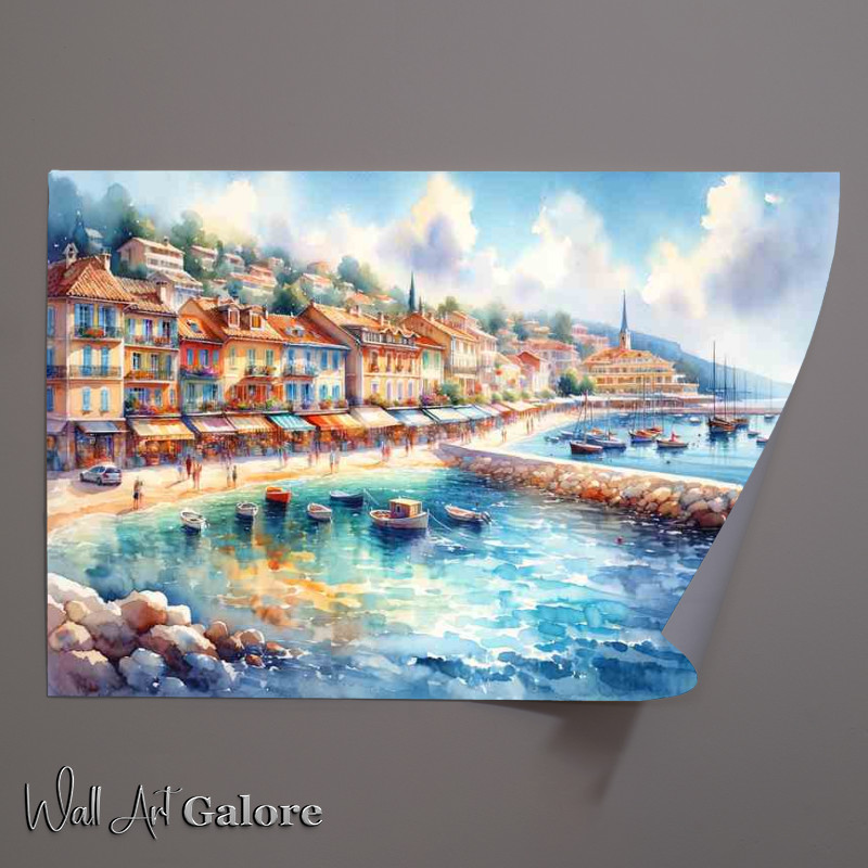 Buy Unframed Poster : (Summers Radiance A Seaside Town)