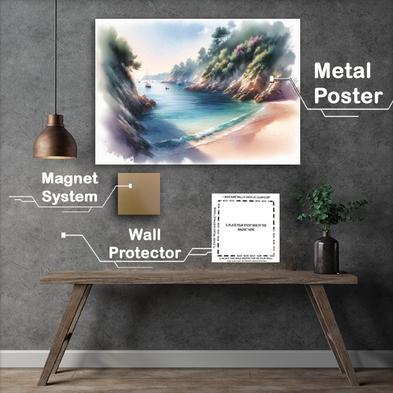 Buy Metal Poster : (Summes Retreat A Hidden Cove)