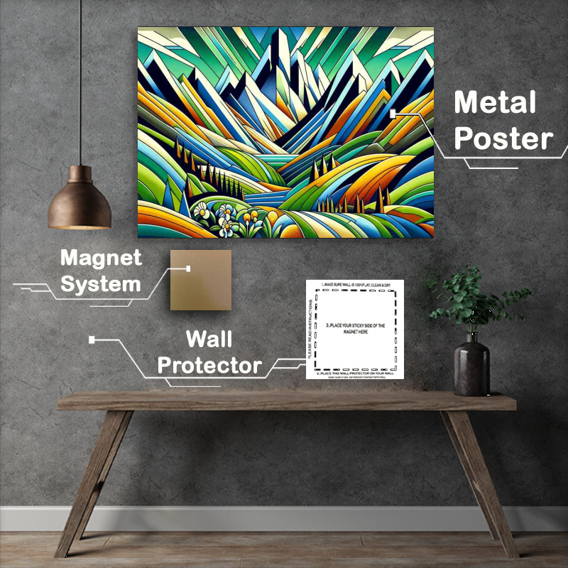 Buy Metal Poster : (Dawn of Spring A Mountain Landscape)