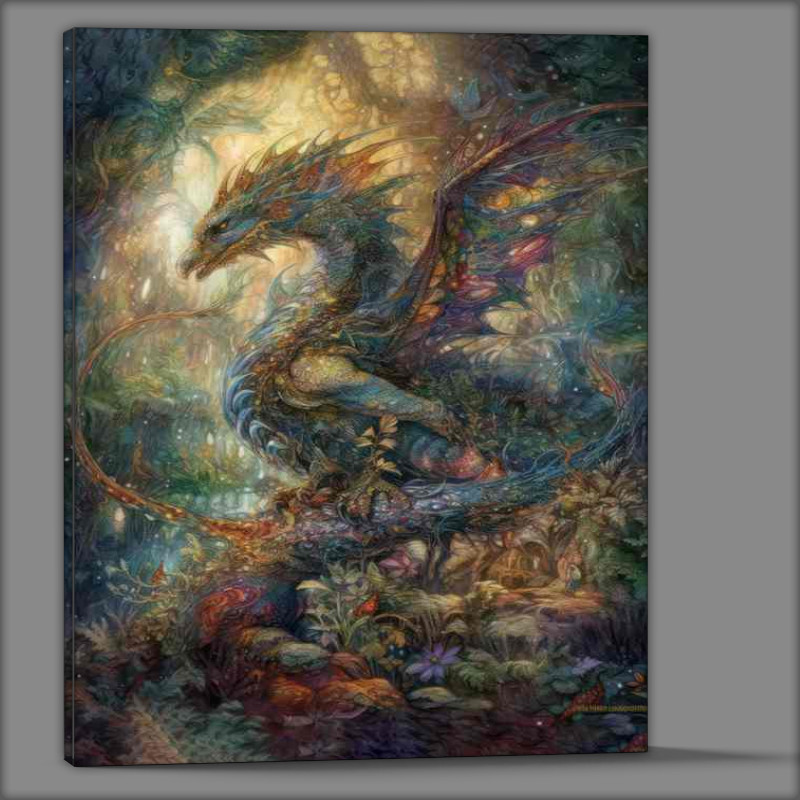 Buy Canvas : (In the Embrace of the Draconic Enchantment)