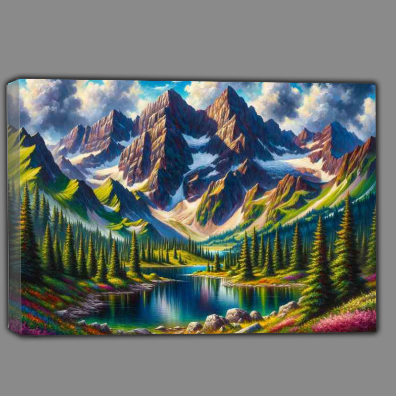 Buy Canvas : (Summers Echo A Mountain Vista)