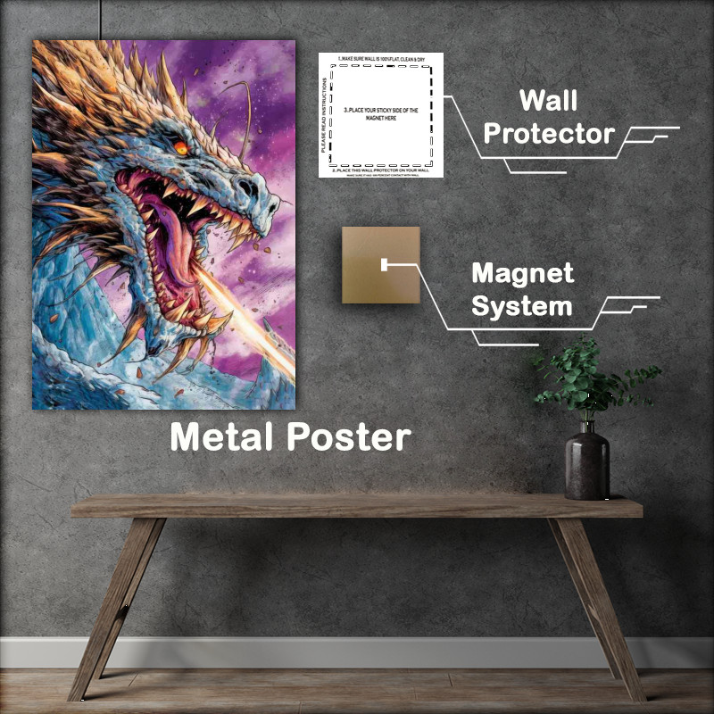 Buy Metal Poster : (In the Heart of the Mythical Wyvern)