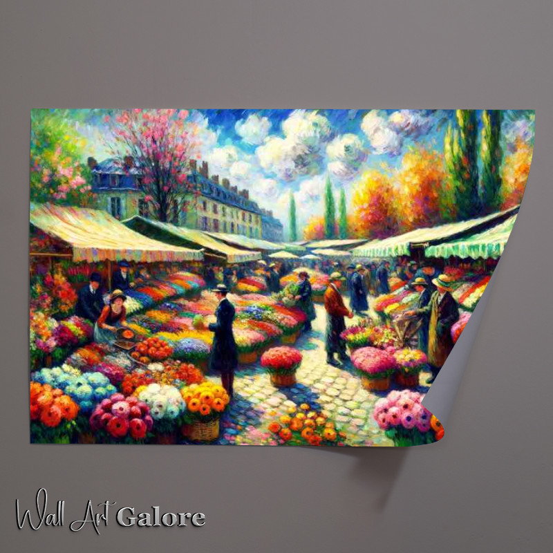 Buy Unframed Poster : (Springs Canvas A Flower Market)