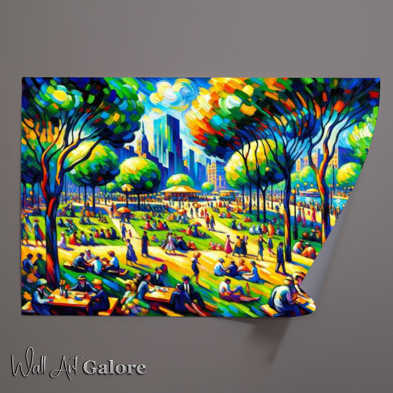 Buy Unframed Poster : (Summers Vibrance A City Park)