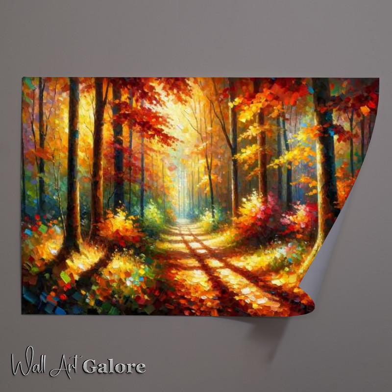 Buy Unframed Poster : (Autumns Majesty A Forest Path)