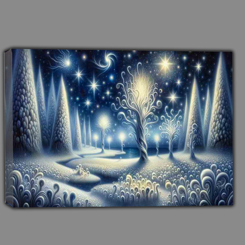 Buy Canvas : (Silent Nights Beauty A Snowy Meadow)