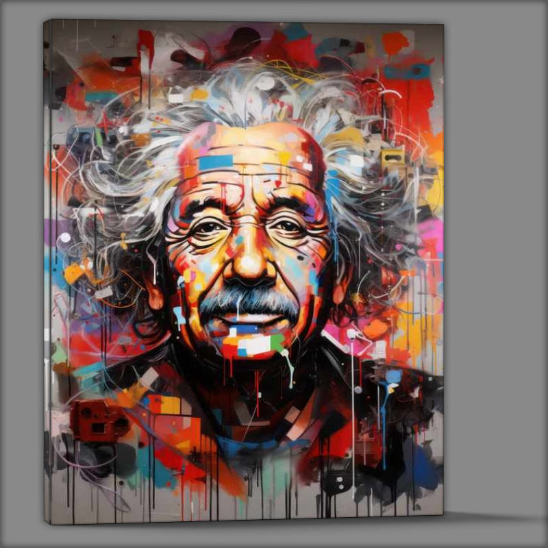 Buy Canvas : (Albert Einstein graffiti style)