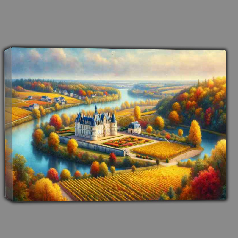 Buy Canvas : (Autumn day in the Loire Valley France)