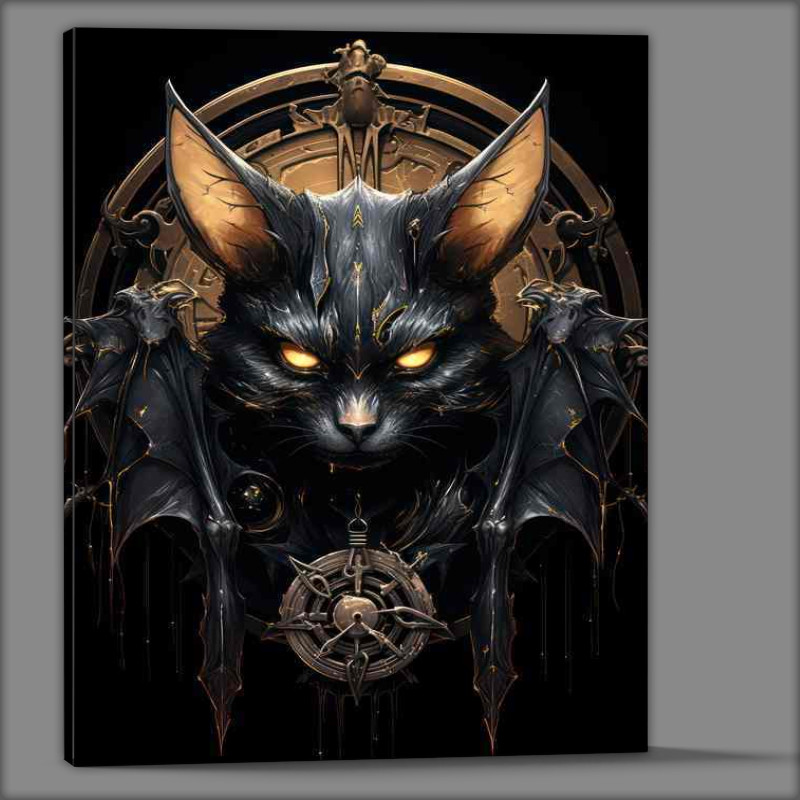 Buy Canvas : (Master bat with pentagrams and the moon)