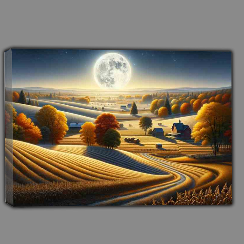 Buy Canvas : (Harvest Moon Magic A Countryside Evening)